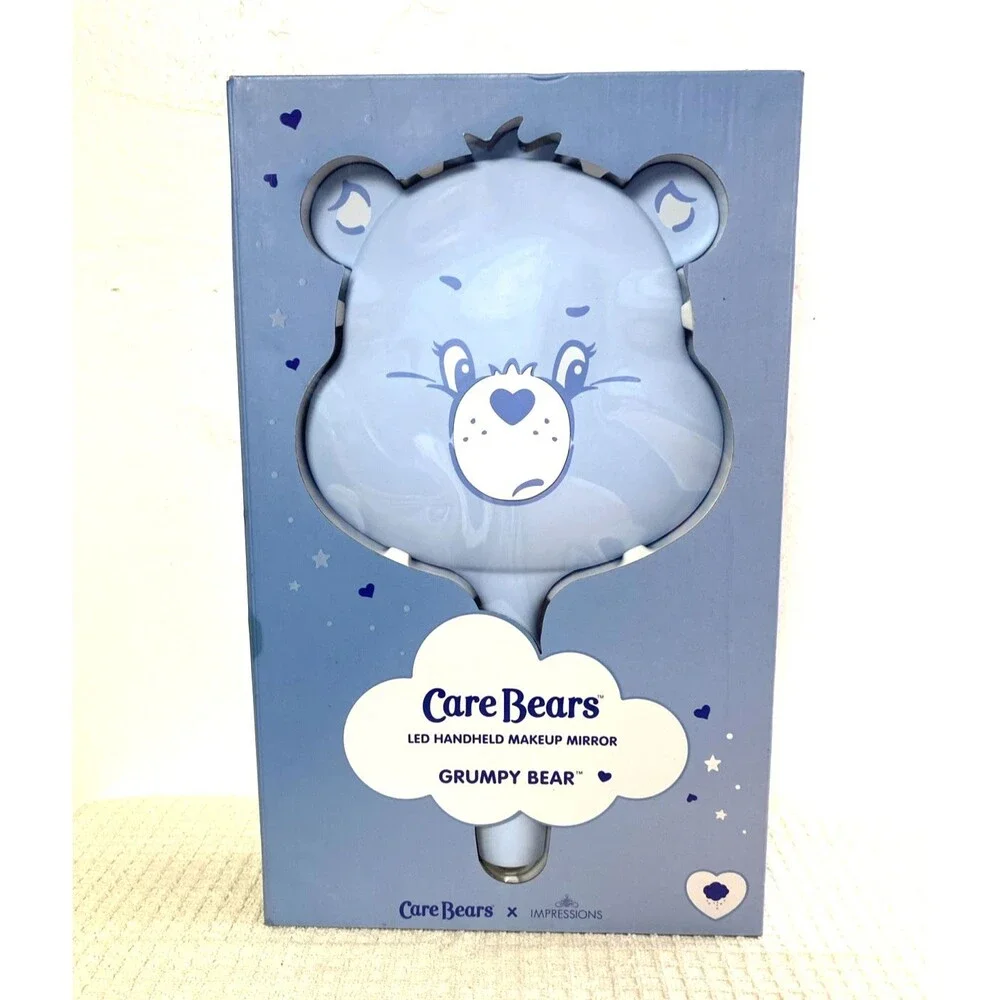 Care Bears Led Handheld Makeup Mirror Grumpy Bear Blue White Vanity